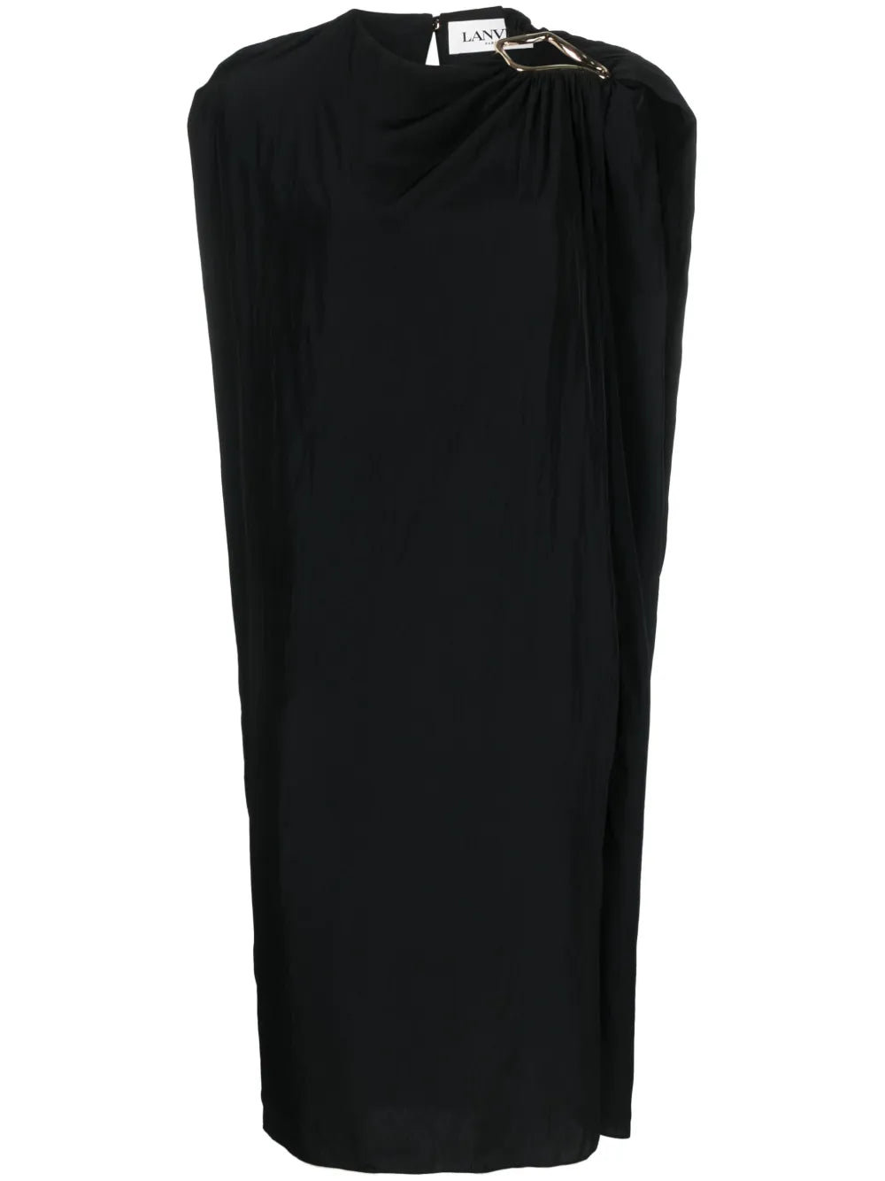 Ring-Detail Midi Dress