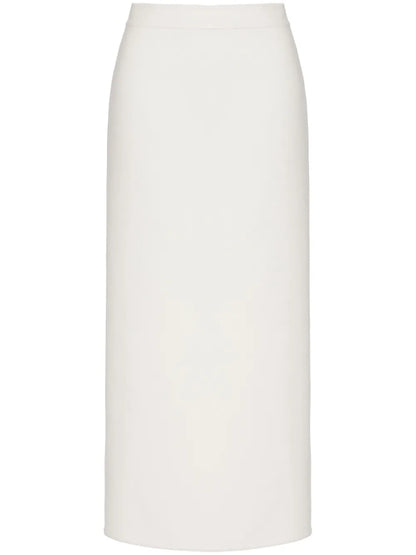 Compact Drap Midi Skirt