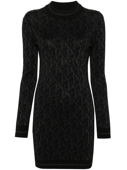 Monogram-Jacquard Mini Dress