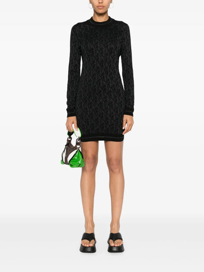 Monogram-Jacquard Mini Dress