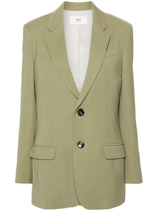 Single-Breasted Textured Blazer