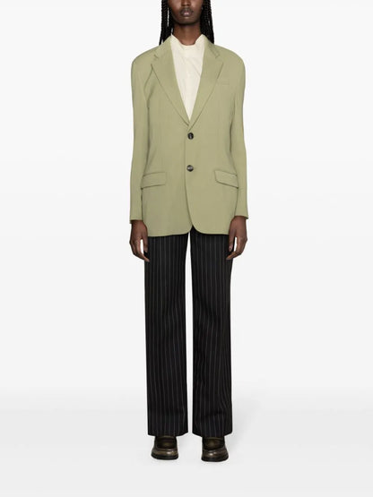 Single-Breasted Textured Blazer