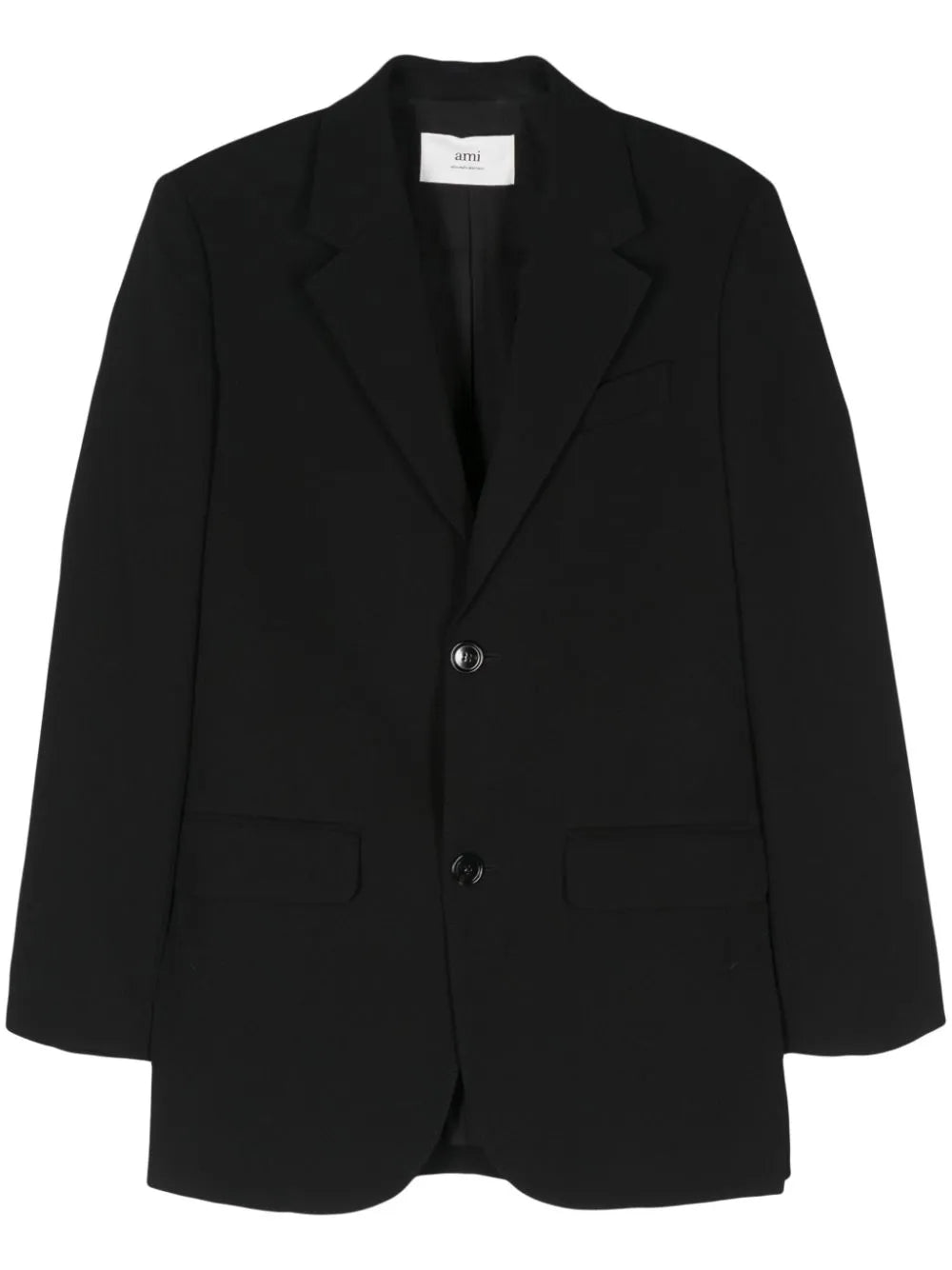 Crepe Single-Breasted Blazer