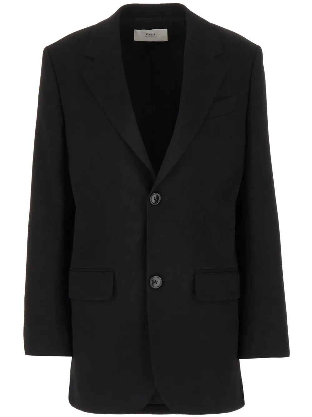 Crepe Single-Breasted Blazer