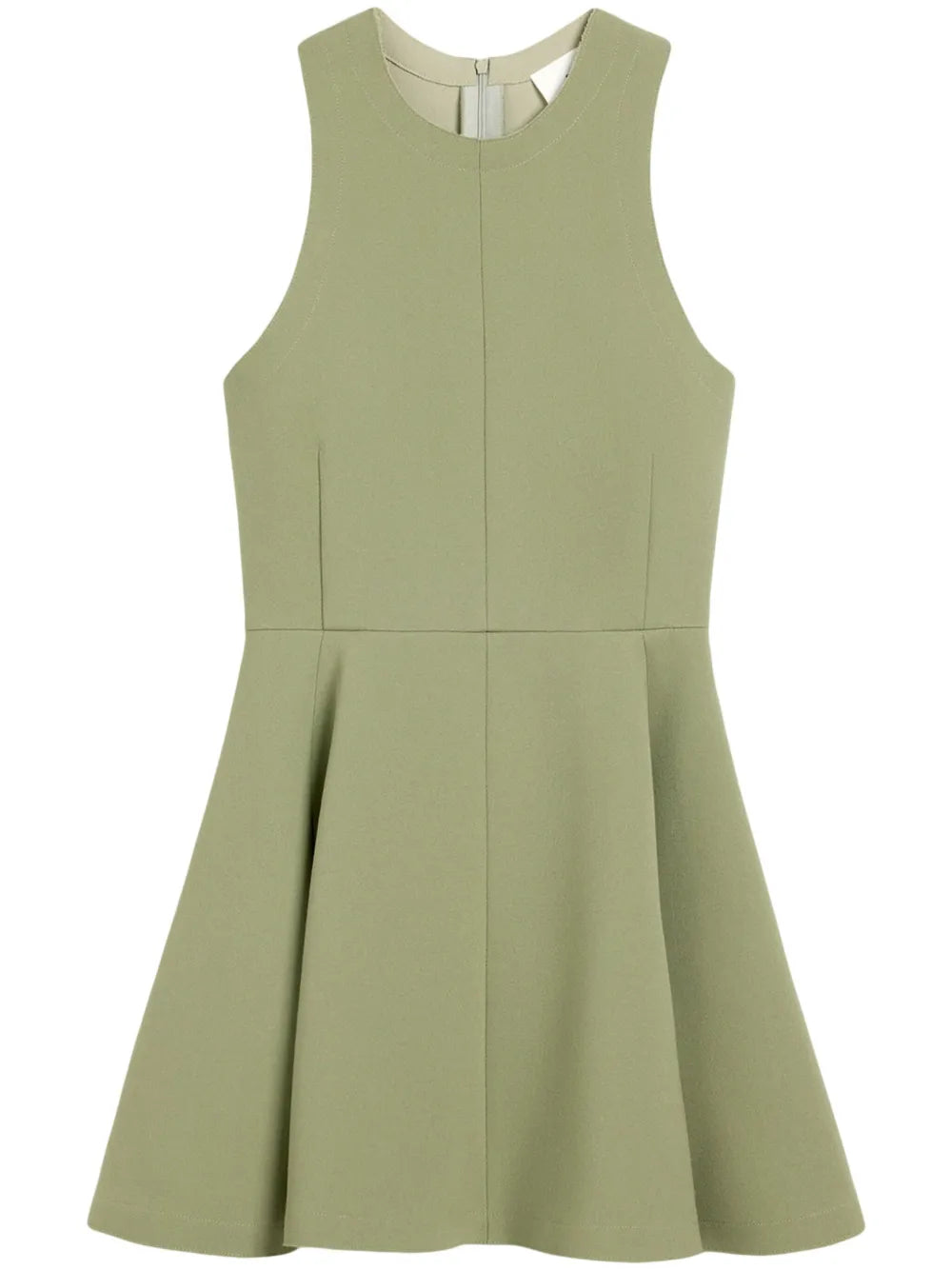 Virgin-Wool Skater Minidress