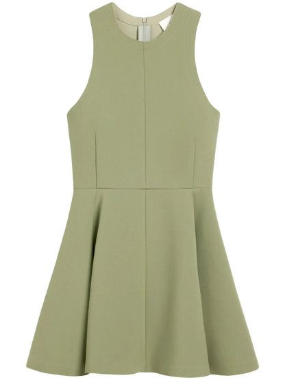 Virgin-Wool Skater Minidress