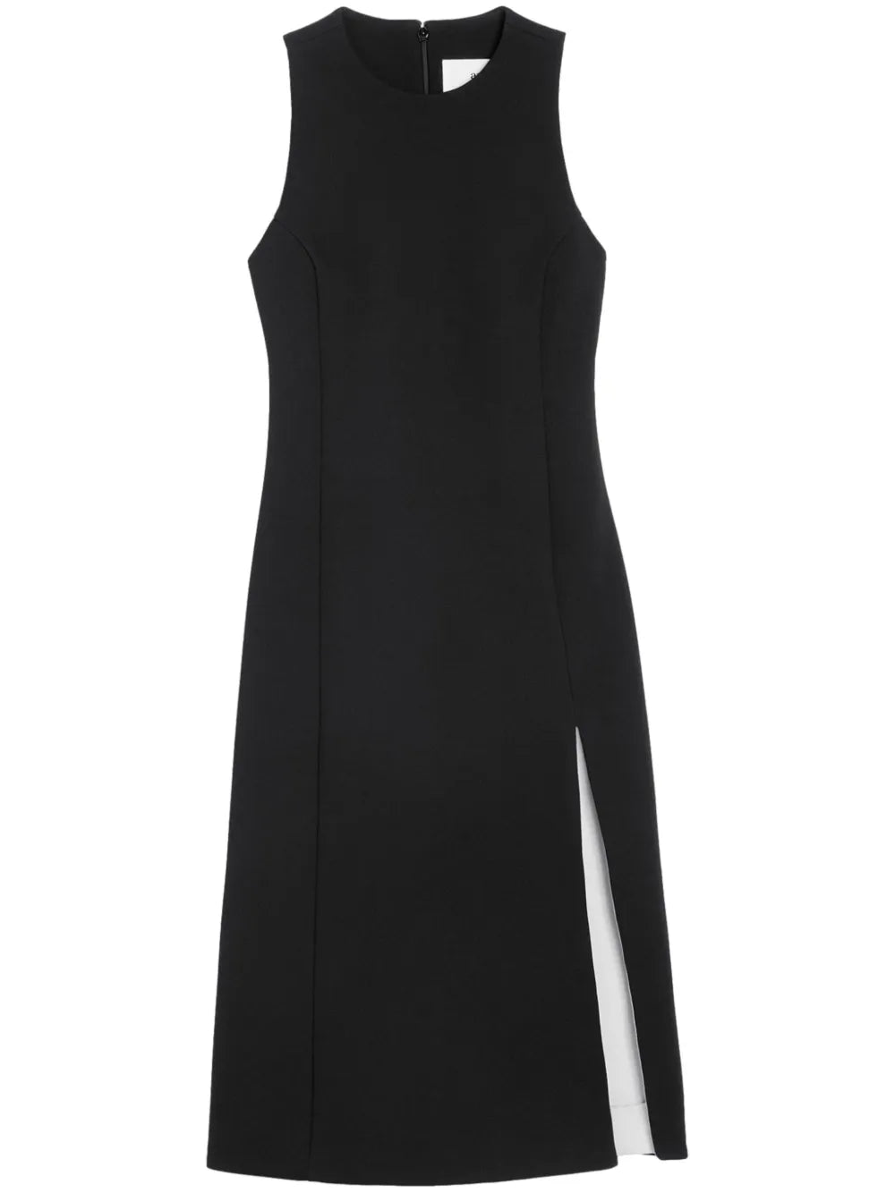 Sleeveless Virgin-Wool Midi Dress