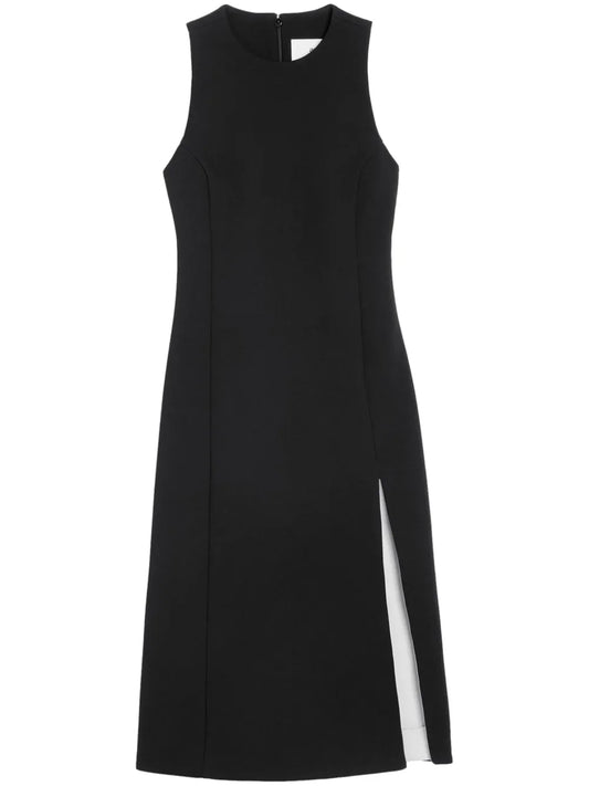 Sleeveless Virgin-Wool Midi Dress