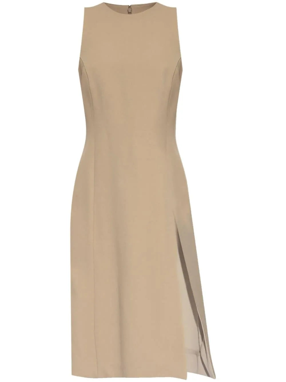 Virgin-Wool Midi Dress