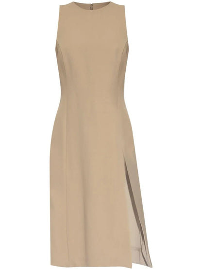 Virgin-Wool Midi Dress