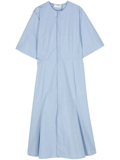 Poplin Flared Shirt Dress