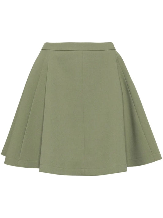 Virgin-Wool Skater Skirt