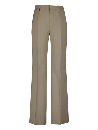 Flared Twill Trousers