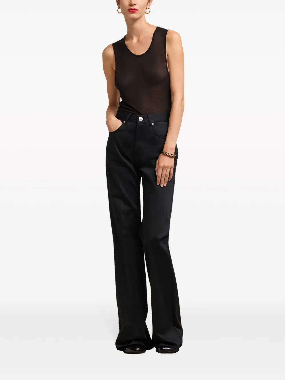 High-Rise Flared-Leg Jeans
