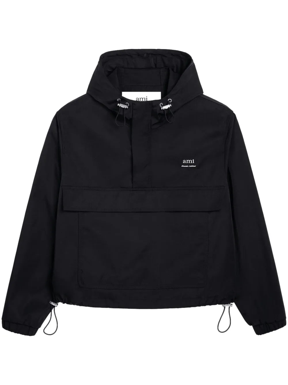 Logo-Lettering Hooded Jacket
