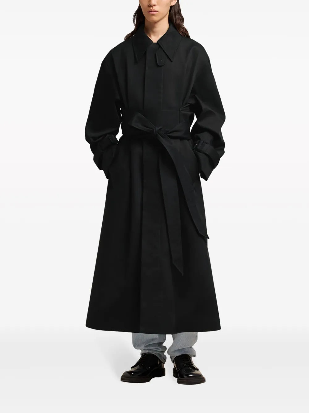 Belted Cotton Trench Coat