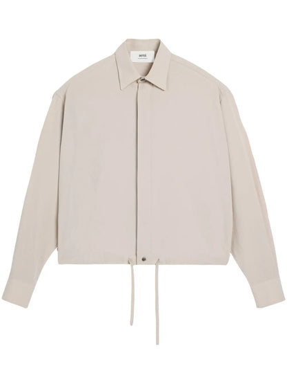 Drawstring-Waist Cotton Shirt