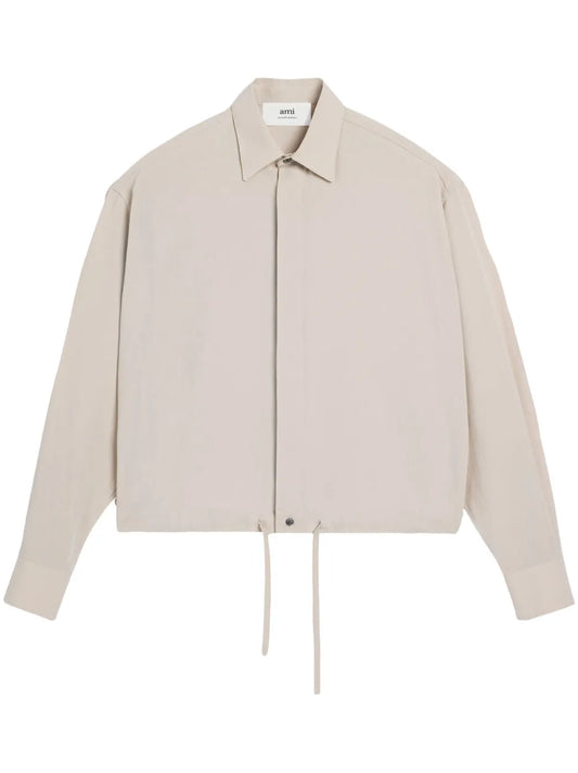 Drawstring-Waist Cotton Shirt