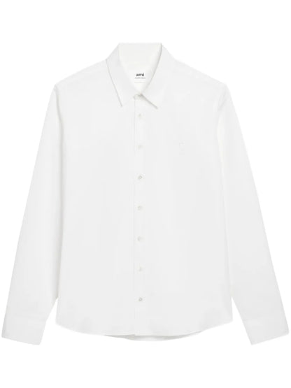 Logo-Embroidered Cotton Shirt