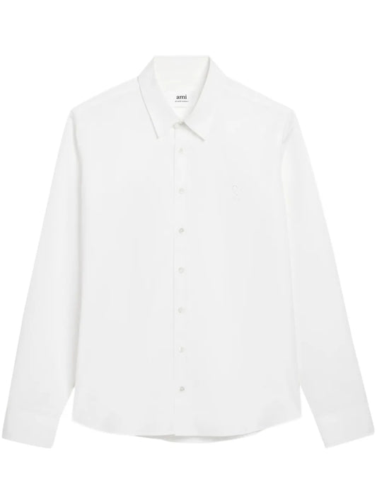 Logo-Embroidered Cotton Shirt