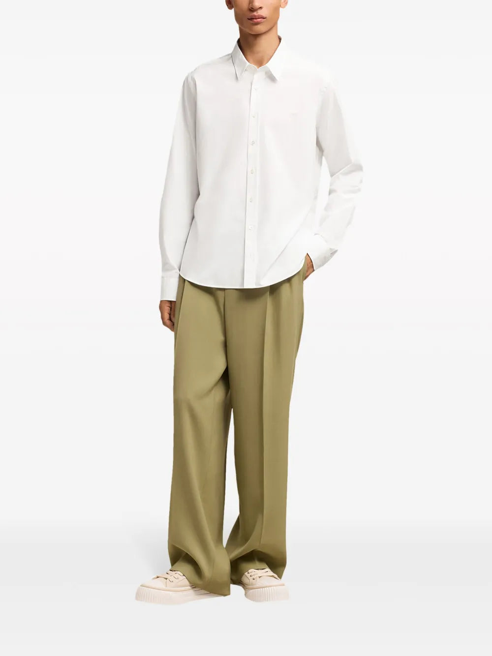 Logo-Embroidered Cotton Shirt