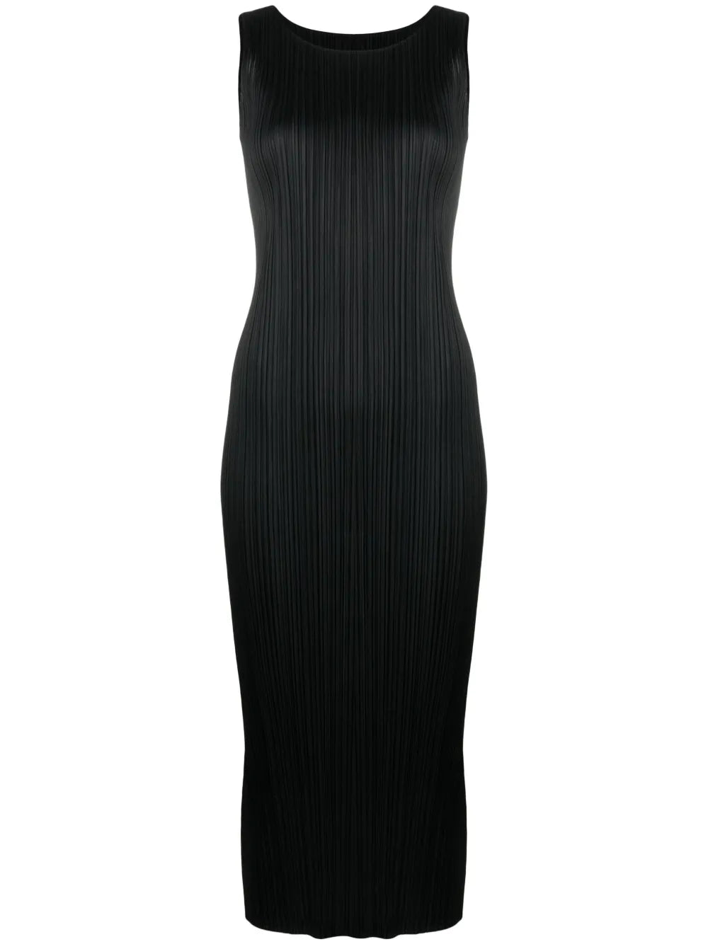 Pleated Sleeveless Dress