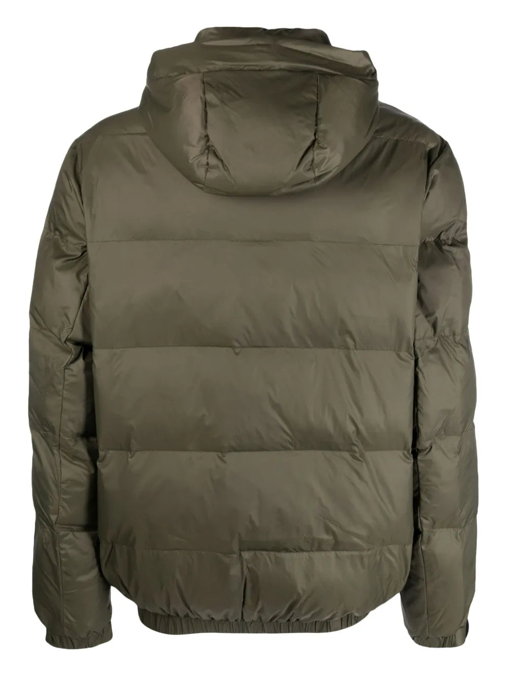 Logo-Embroidered Hooded Padded Jacket