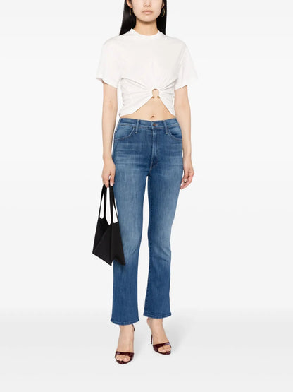 Mid-Rise Flared Jeans