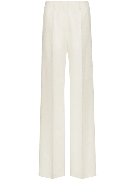 Toile Iconograph-Jacquard Crepe Couture Trousers