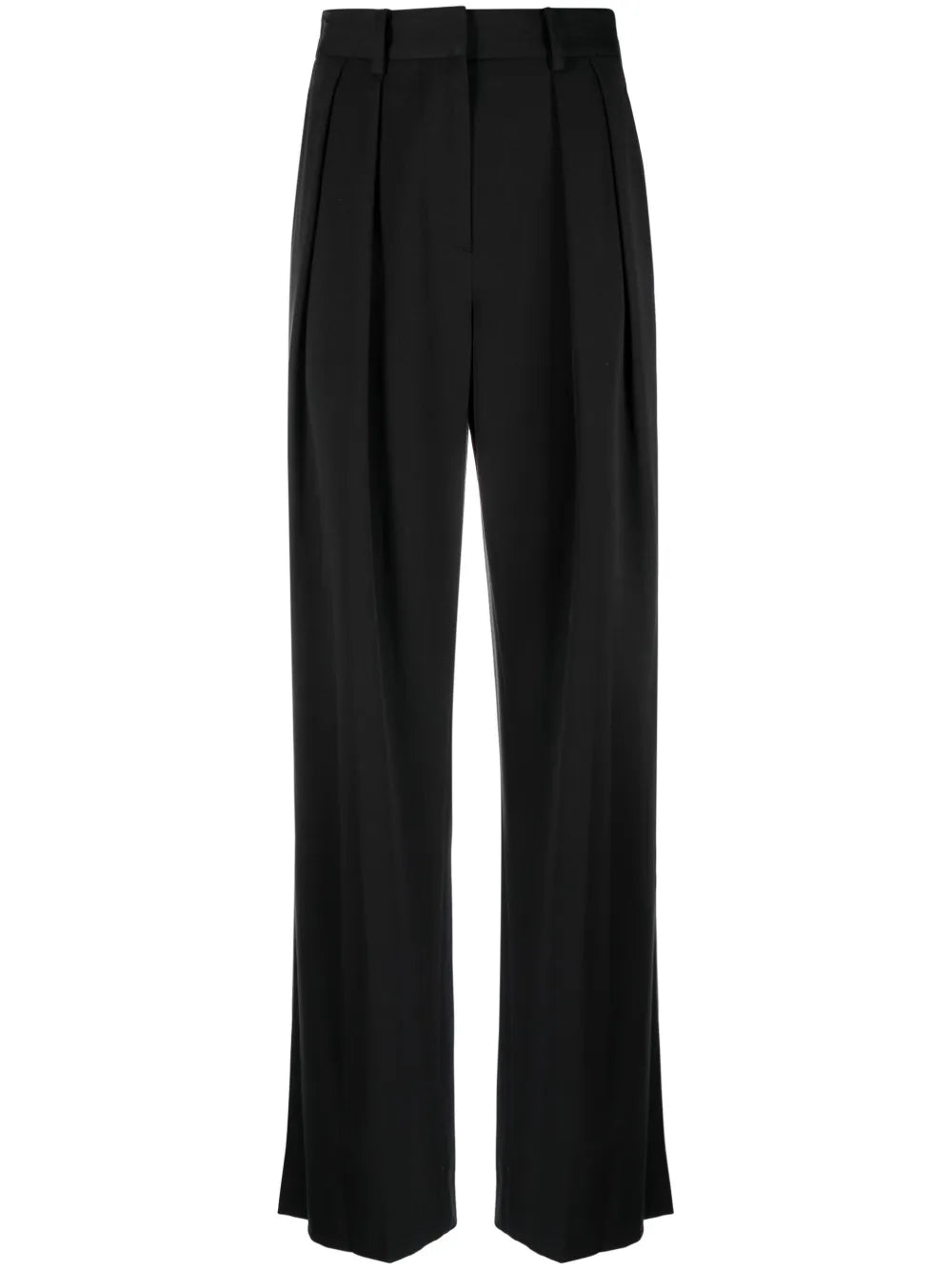Luisa Pleated Wide-Leg Trousers