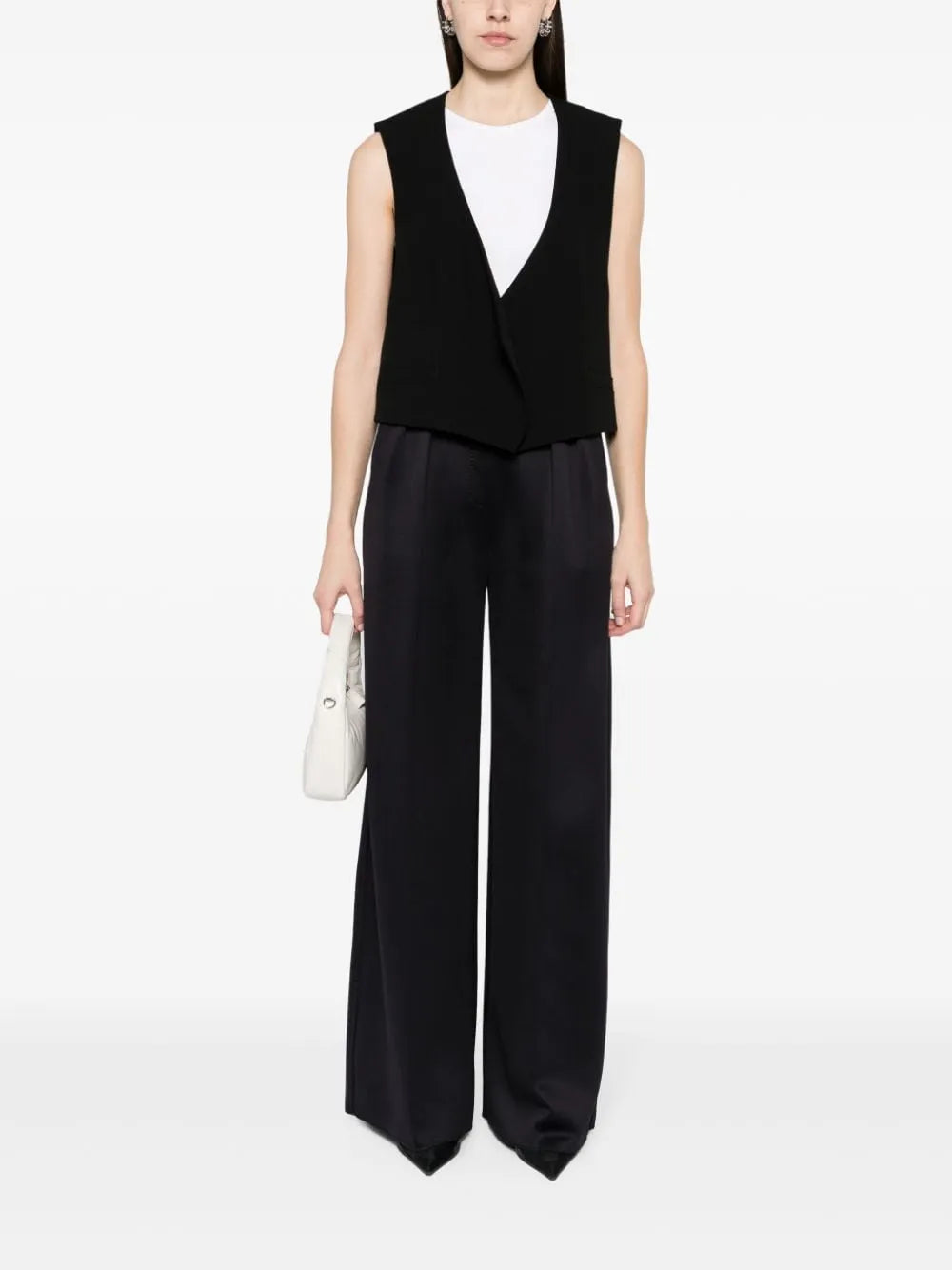 Open-Front Wool Waistcoat
