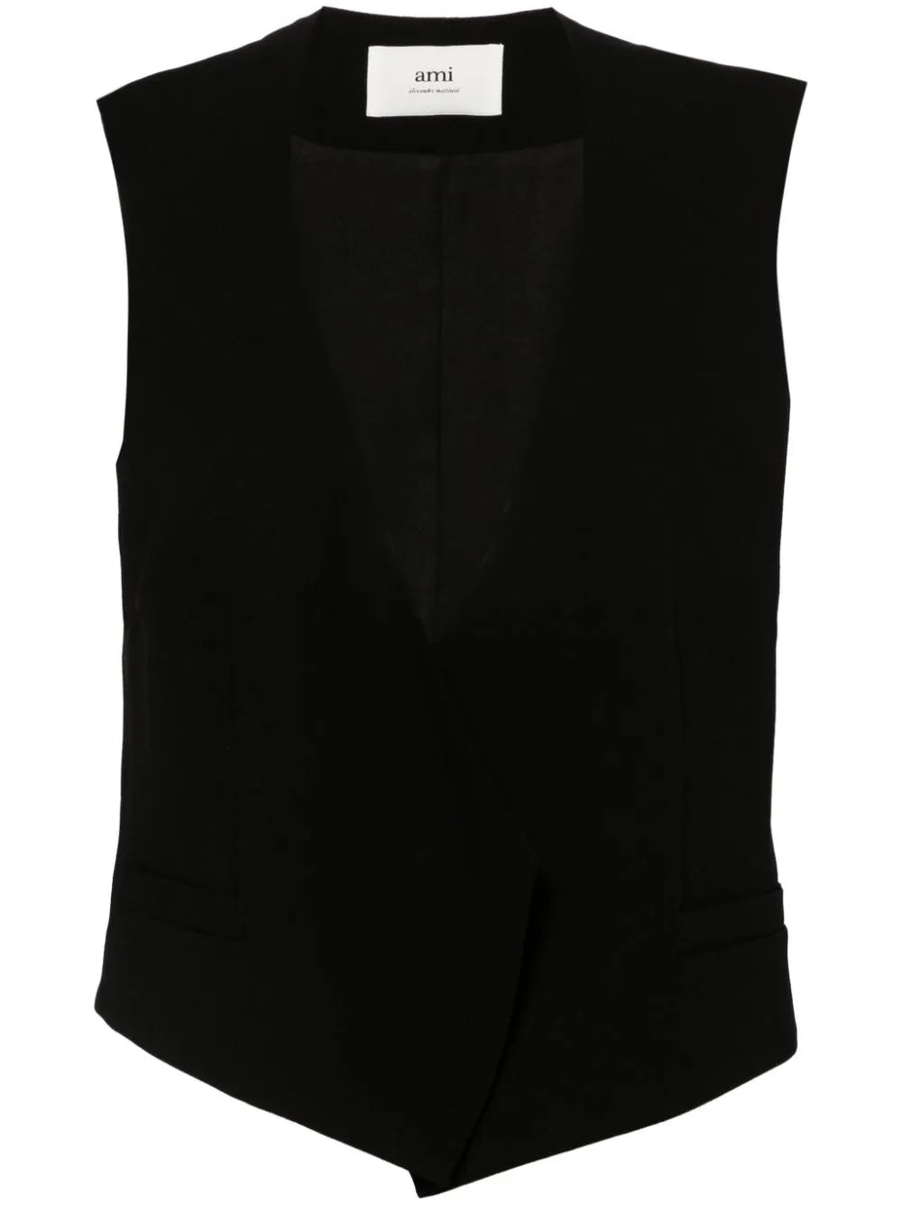 Open-Front Wool Waistcoat