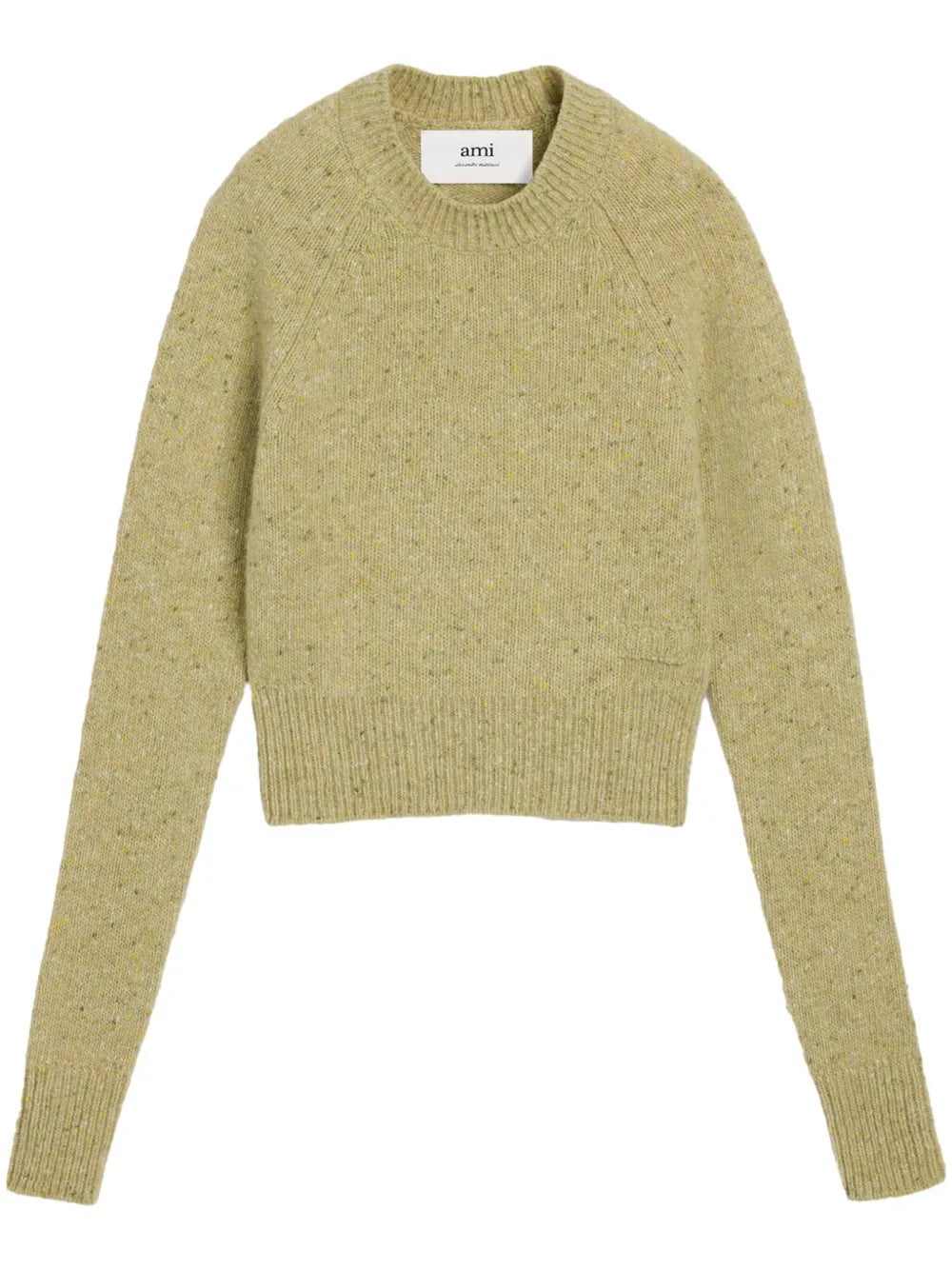 Ami De Coeur-Embroidered Mélange Jumper