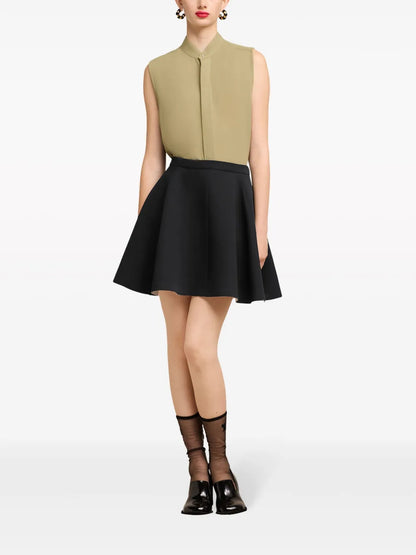 Virgin-Wool Skater Skirt