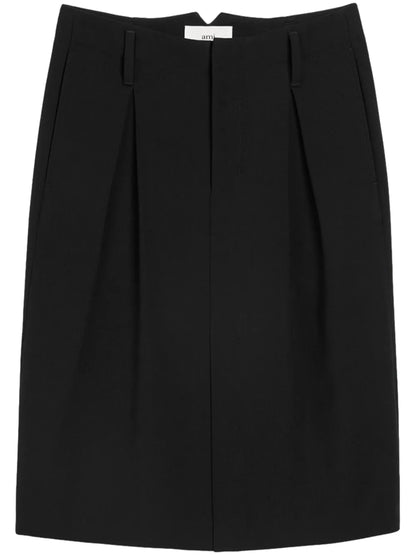 Pleated Tailored Skirt