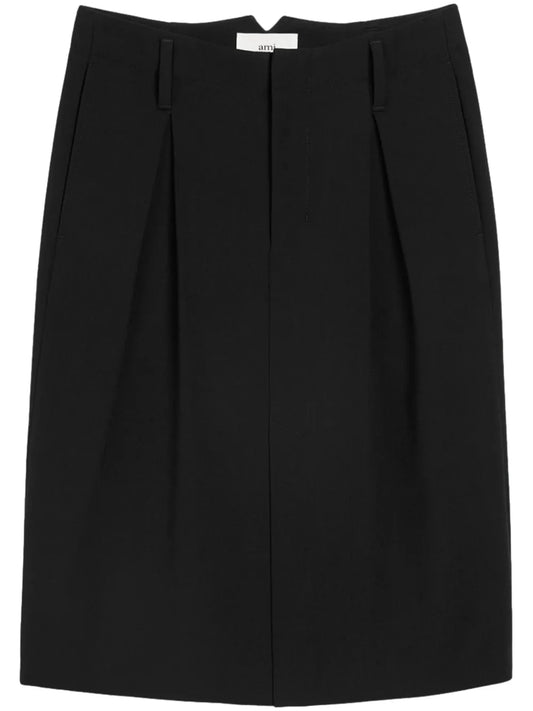 Pleated Tailored Skirt