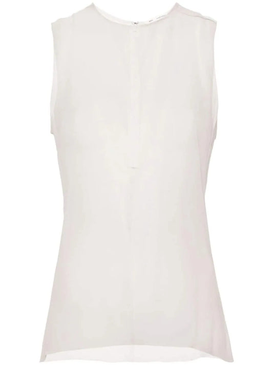 Semi-Sheer Silk Top