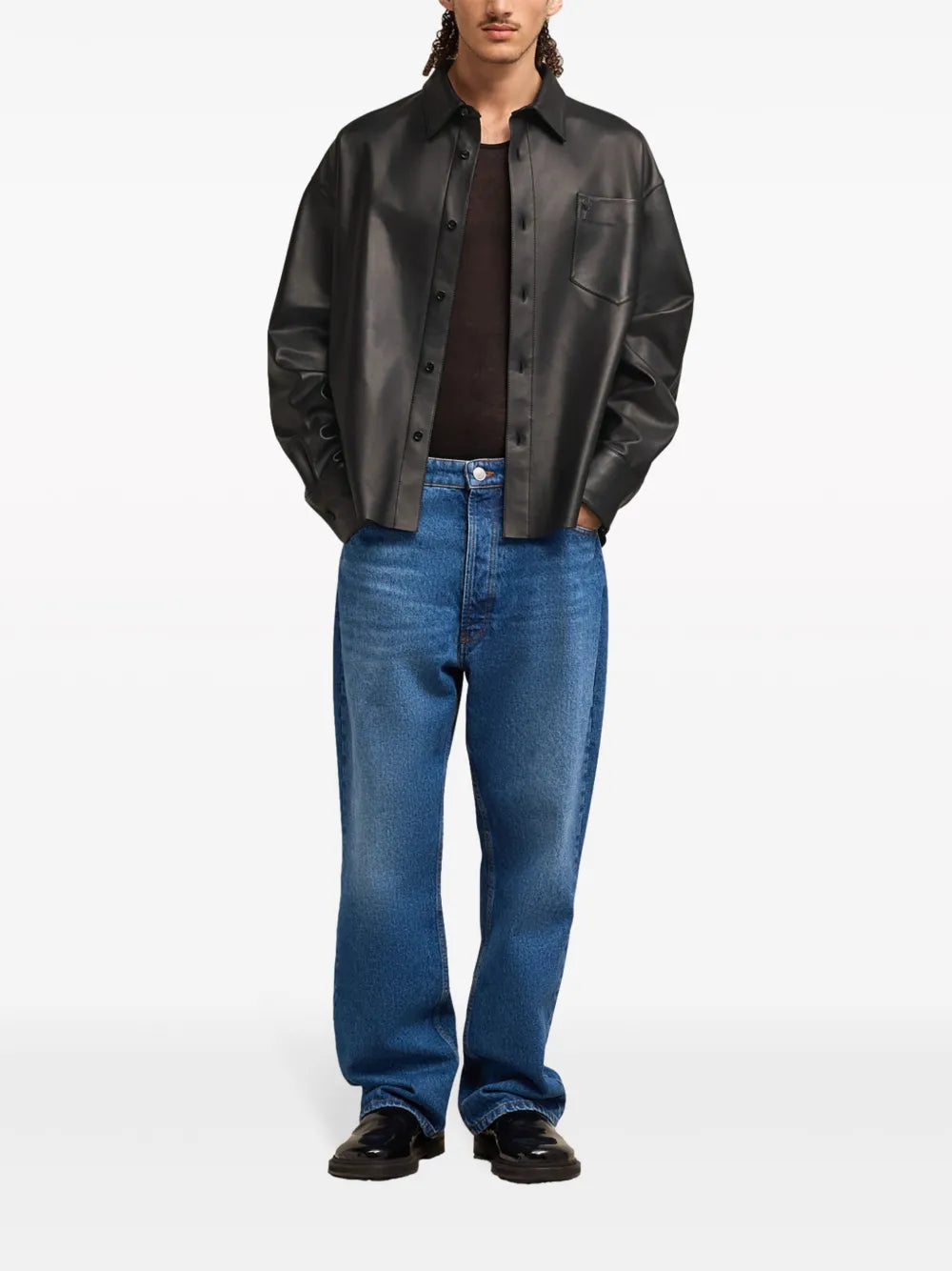 Ami De Coeur-Embroidery Lambskin Shirt