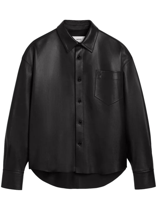 Ami De Coeur-Embroidery Lambskin Shirt