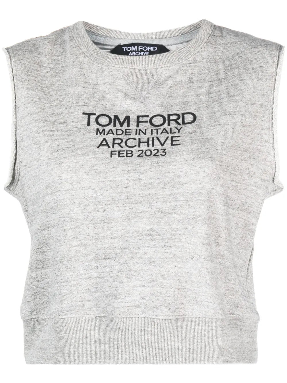 Logo-Print Cotton Tank Top