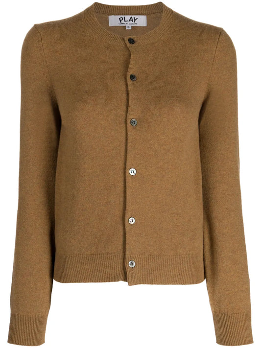 Fine-Knit Wool Cardigan