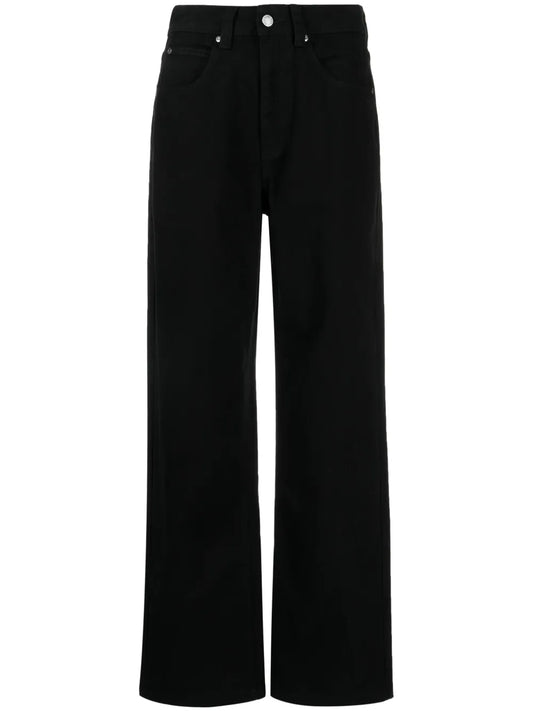 High-Rise Straight-Leg Jeans