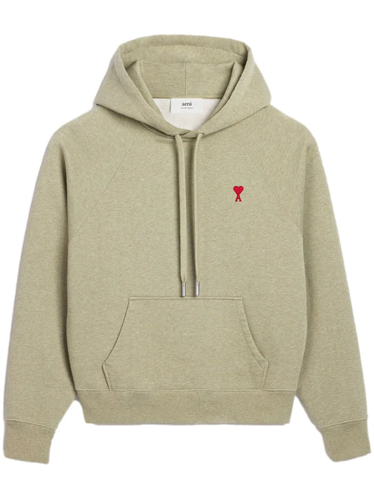 Ami De Coeur-Embroidered Zip-Up Hoodie