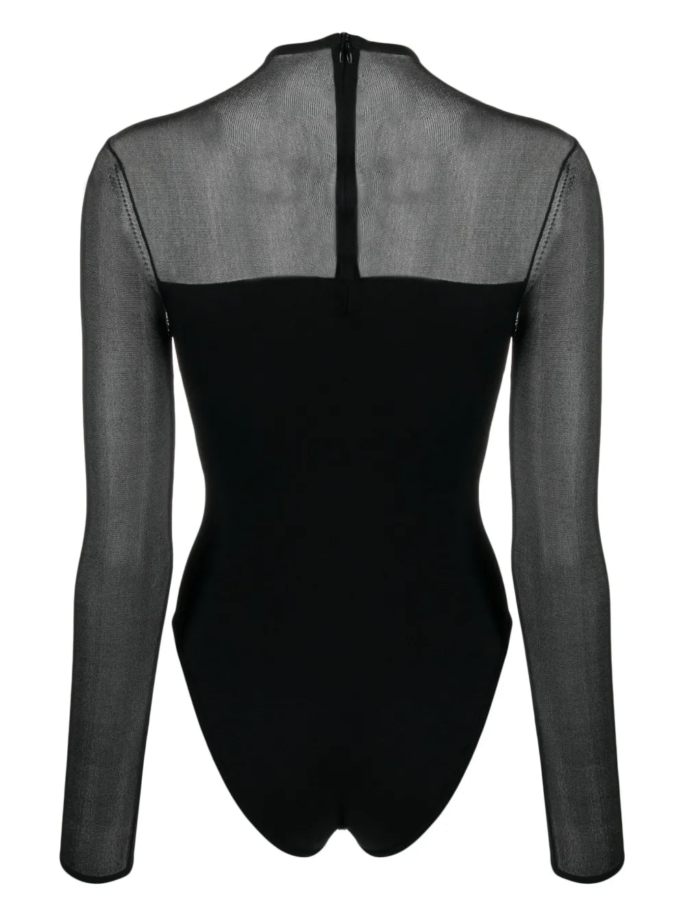 Mesh-Panelled Bodysuit