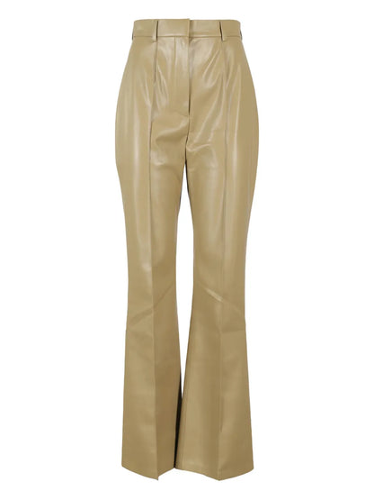 Wide-Leg Flared Trousers
