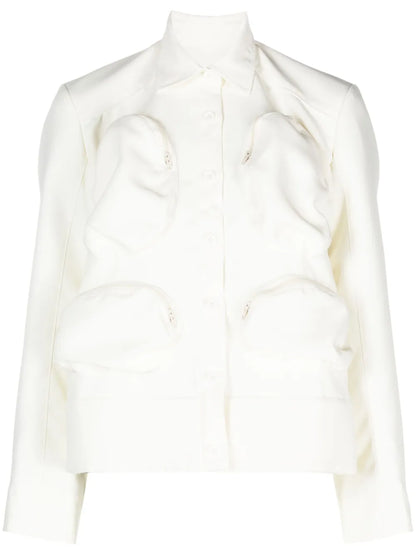 Multiple-Pockets Cotton Shirt