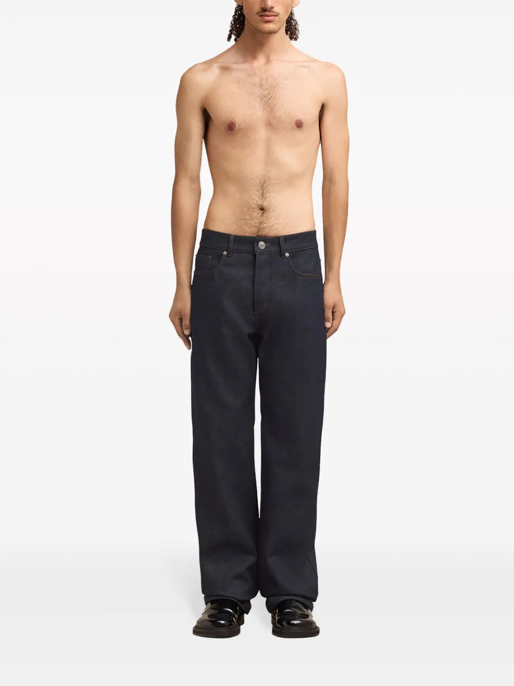 Mid-Rise Straight-Leg Jeans