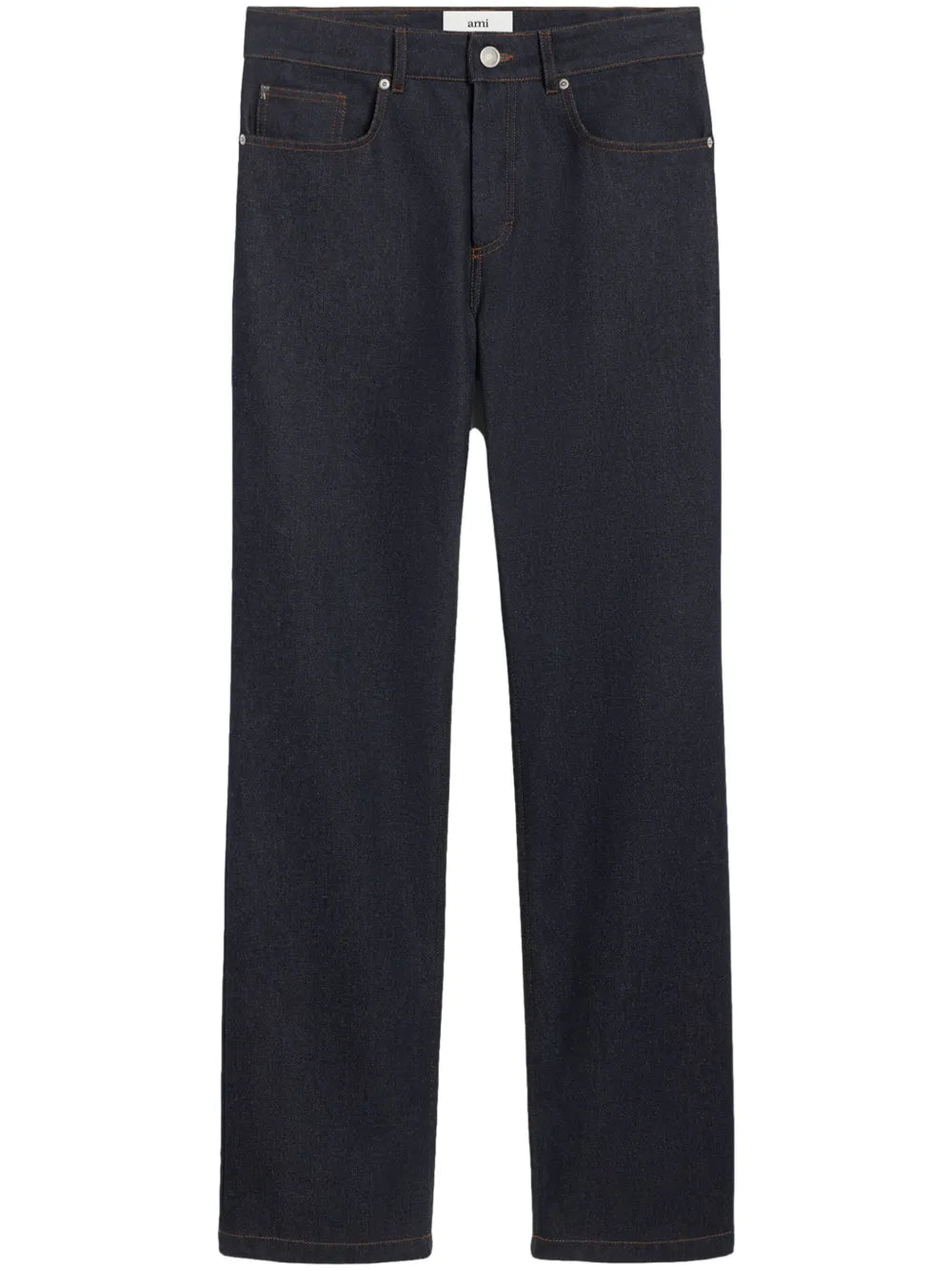 Mid-Rise Straight-Leg Jeans