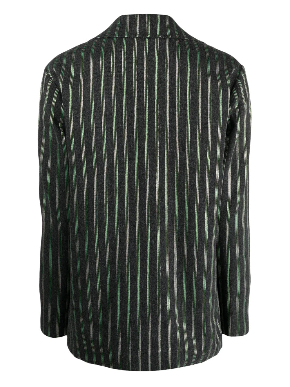 Double-Breasted Striped Blazer
