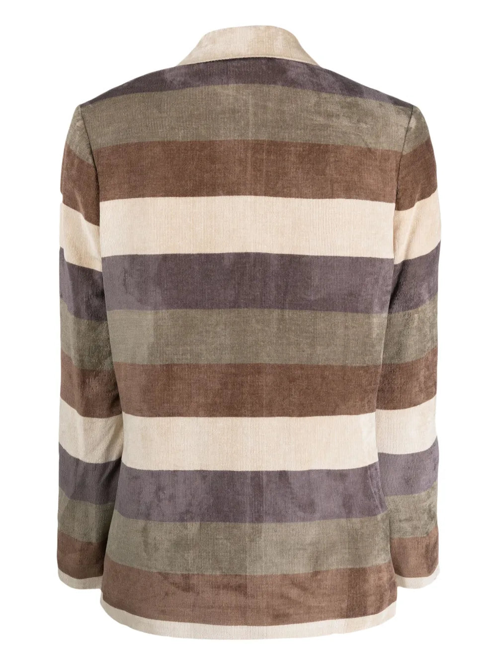 Double-Breasted Striped Blazer